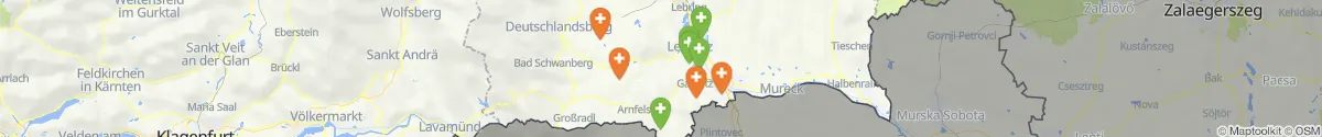 Map view for Pharmacies emergency services nearby Großklein (Leibnitz, Steiermark)
